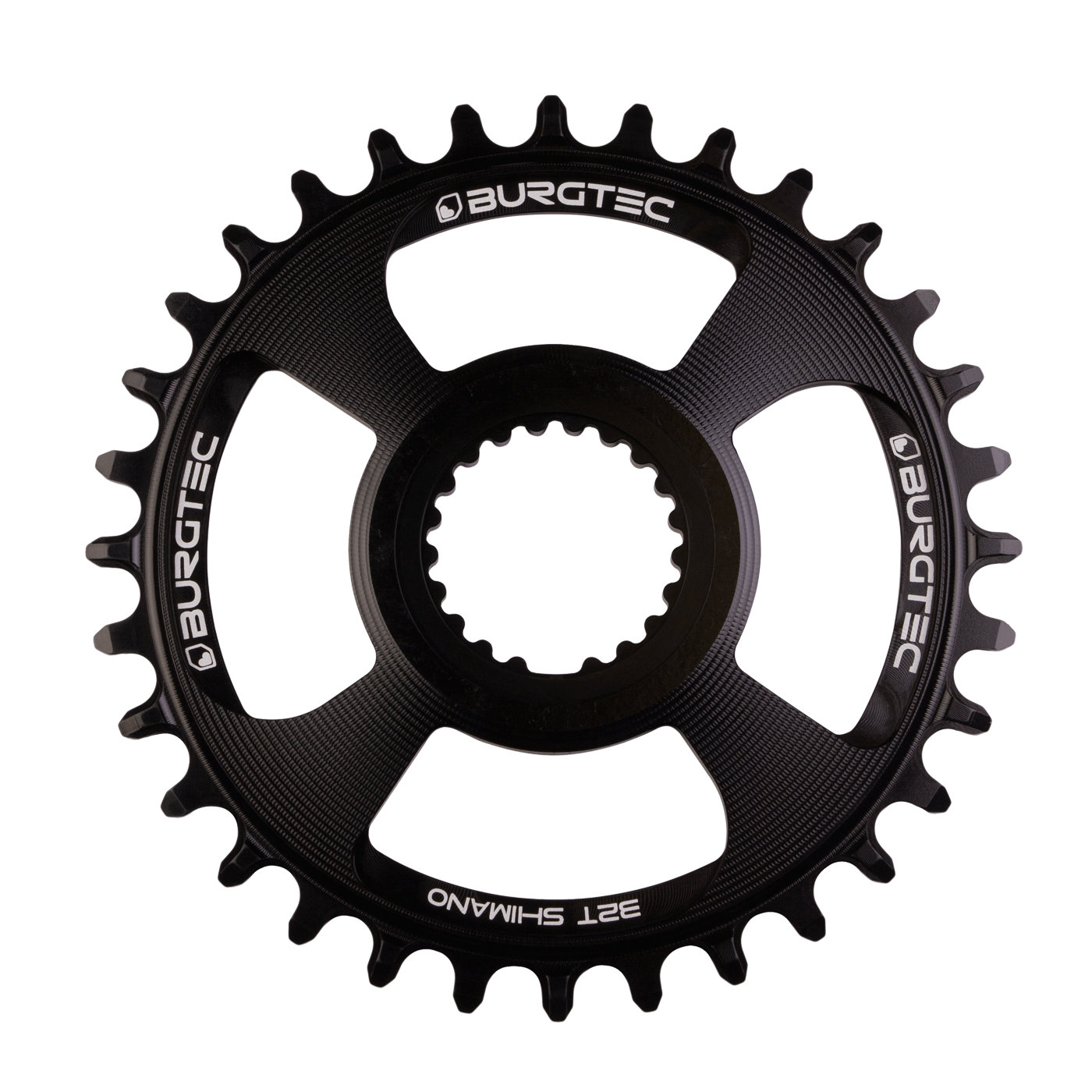 Burgtec Shimano Direct Mount Thick Thin Chainring 28T (Burgtec Black)